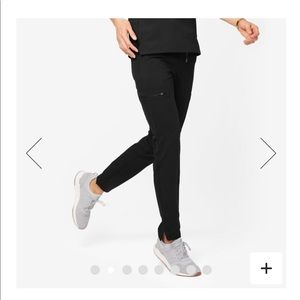 Figs Black Large/Tall Yola scrub pants